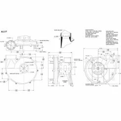 Fasco 3.3" Split Capacitor Draft Inducer Blower, A137 ,115 Volts 3450 RPM