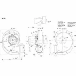Fasco 3.3" Shaded Pole Draft Inducer Blower, A141, 115 Volts 3000 RPM
