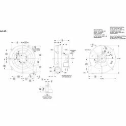 Fasco 3.3" Split Capacitor Draft Inducer Blower, A145 ,115 Volts 3450 RPM