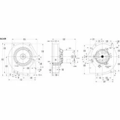 Fasco 3.3" Shaded Pole Draft Inducer Blower, A148, 208-230 Volts 3000 RPM