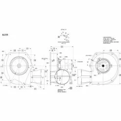 Fasco 3.3" Shaded Pole Draft Inducer Blower, A155, 115 Volts 3000 RPM