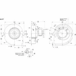 Fasco Shaded Pole Draft Inducer Blower, A157, 115 Volts 3000 RPM