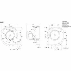 Fasco 3.3" Shaded Pole Draft Inducer Blower, A160, 115 Volts 3000 RPM
