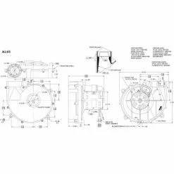 Fasco 3.3" Split Capacitor Draft Inducer Blower, A165 ,115 Volts 3450 RPM