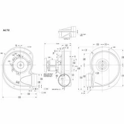 Fasco 3.3" Shaded Pole Draft Inducer Blower, A172, 115 Volts 3000 RPM