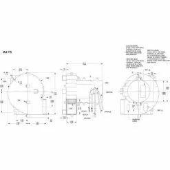 Fasco 3.3" Shaded Pole Draft Inducer Blower, A175,  Volts  RPM