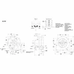 Fasco 3.3" Shaded Pole Draft Inducer Blower, A196, 115 Volts 3200 RPM