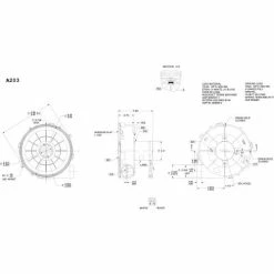 Fasco 3.3" Shaded Pole Draft Inducer Blower, A203, 115 Volts 3400 RPM