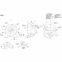 Fasco 3.3" Shaded Pole Draft Inducer Blower, A204, 115 Volts 3400 RPM