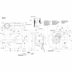 Fasco 3.3" Shaded Pole Draft Inducer Blower, A224, 115 Volts 3450 RPM