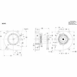 Fasco 3.3" Shaded Pole Draft Inducer Blower, A240, 115 Volts 3000 RPM