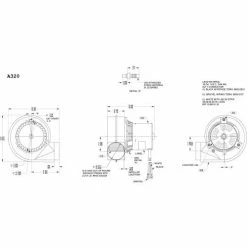 Fasco Shaded Pole Draft Inducer Blower, A320, 115 Volts 3000 RPM