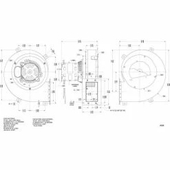 Fasco Split Capacitor Draft Inducer, A325, 208-230 Volts 3200 RPM