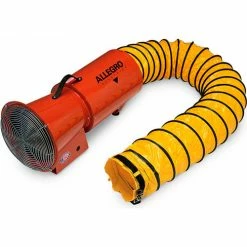 Allegro Industries Allegro Axial Blower With 15' Duct & Canister 9514, 8" Dia., 1/3HP, 1275 CFM