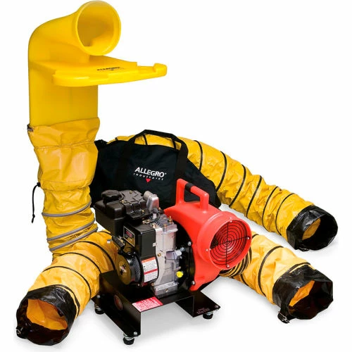 Allegro Industries® Centrifugal Blower System W/ 15' Ducting, 1390 CFM, 5 HP