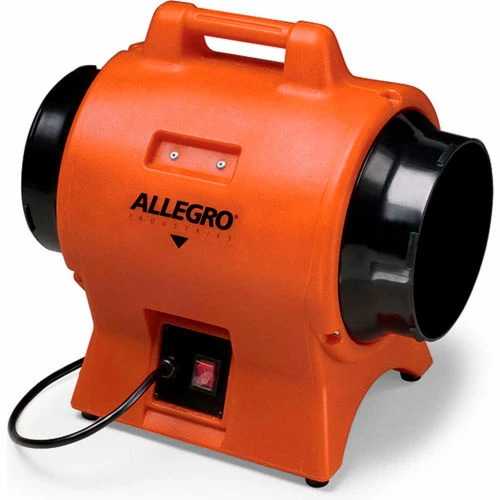 Allegro Industries Allegro Industrial Blower 9539-08, 8" Dia., 1/3HP, 865 CFM