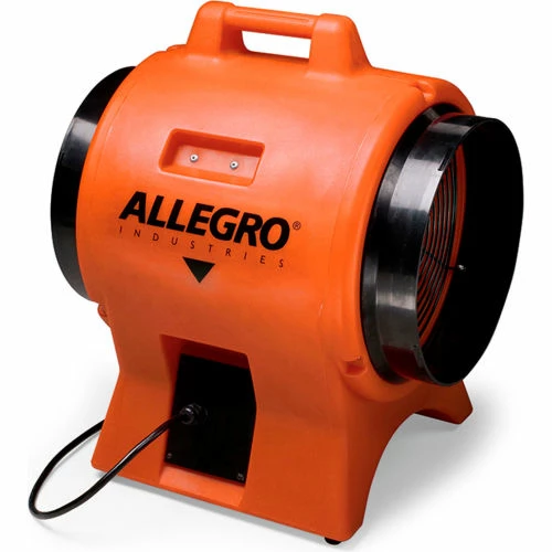 Allegro Industries Allegro 9539-12DC 12 Inch Axial DC Industrial Plastic Blower, 12V