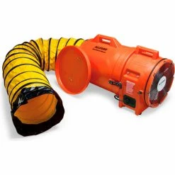 Allegro Industries® Axial Plastic Blower W/ 25' Ducting, 1330 CFM, 1/4 HP