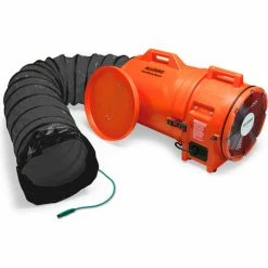 Allegro Industries® Axial Explosion Proof Blower W/ 25' Ducting, 1484 CFM, 1/3 HP