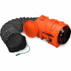Allegro Industries® Axial Explosion Proof Blower W/ 15' Ducting, 2849 CFM, 3/4 HP