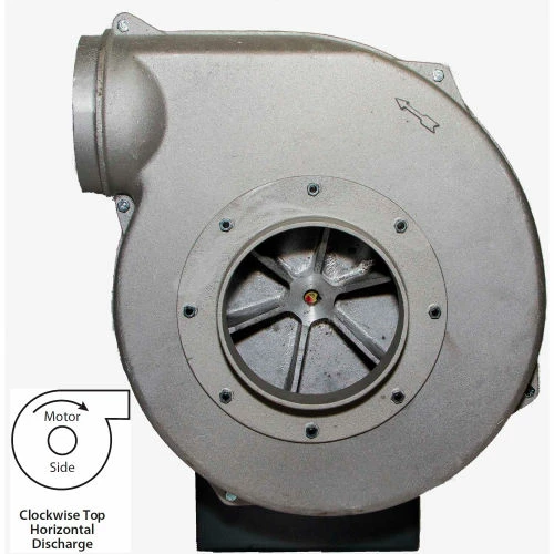 Global Industrial Explosion Proof Blower 1-1/2 HP, 3 Phase, CW, Top Horiz., 840 CFM