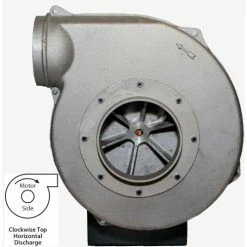 Global Industrial™ Aluminum TEFC Blower, 3 HP, Single Phase, CW, Top Horiz., 1300 CFM