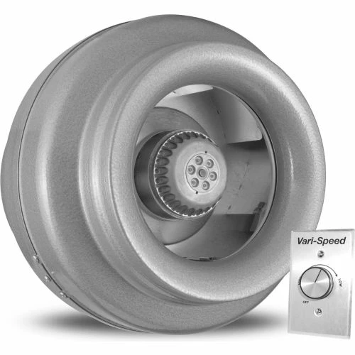 Vortex Powerfan 10'' In-Line Duct Fan VTX1000-A - 791 CFM with Vari-Speed Speed Control Kit