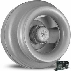 Vortex Powerfan 10'' In-Line Duct Fan VTX1000-ACS - 791 CFM with Current Sensor Kit
