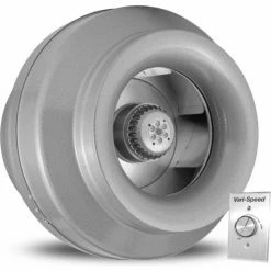 Vortex Powerfan 12'' In-Line Duct Fan VTX1200-A - 1124 CFM with Vari-Speed Speed Control Kit