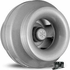 Vortex Powerfan 12''L In-Line Duct Fan VTX1200L-ACS - 892 CFM with Current Sensor Kit