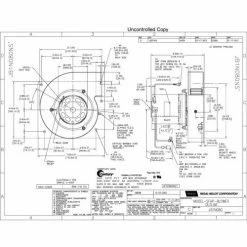 A.O. Smith 3.3" Shaded Pole Draft Inducer Blower D9430, 208-230 Volts 3000 RPM