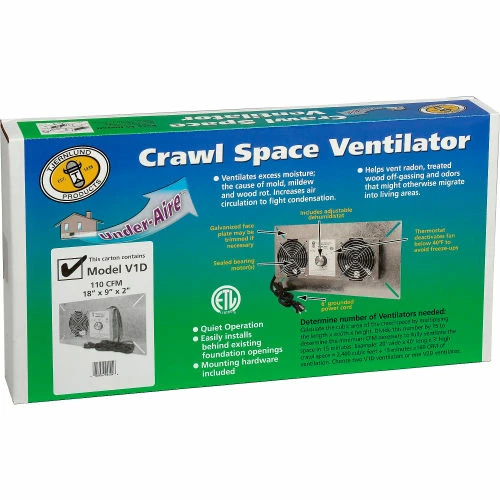 Tjernlund V1D Deluxe Crawl Space Fan - 110 CFM - Image 5