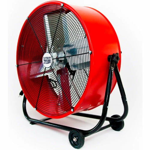 MaxxAir™ 24" Tilt Heavy Duty Roll-Around Tilt Portable Barrel Fan 4000 CFM - Image 2