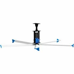 Blue Giant Hawk V HVLS Fan - 12 FT. Dia. - 1 HP - 115 V - 1PH w/ Mounting Equipment