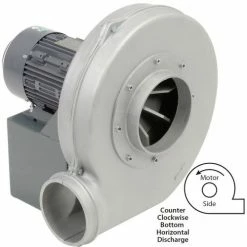 Global Industrial Explosion Proof Blower 3 HP, 3 Phase, CCW, Bottom Horiz., 1575 CFM