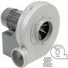 Global Industrial™ Aluminum TEFC Blower, 1-1/2 HP, 3 Phase, CCW, Bottom Horiz., 1055 CFM