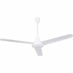 Canarm® 48" Industrial Ceiling Fan, DC Motor, 5 Speed, 7370 CFM, White