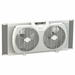 Comfort Zone® CZ319WT 9 Inch Portable Twin Window Fan, White