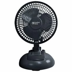 Comfort Zone® CZ6XMBK 2-in-1 6 Inch Clip-On Or Desk Style Fan, Black - Pkg Qty 6
