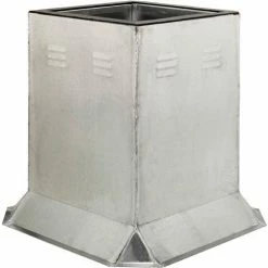 Fantech Fixed Ventilated Curb 5ACC28VC, 28-1/2" Square X 24"H, Galvanized Steel