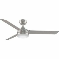 Fanimation Xeno Damp- 56 inch - Brushed Nickel with Brushed Nickel Blades and LED