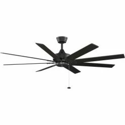 Fanimation FP7910BL Levon Fan, 6942 CFM, 113 RPM, Black