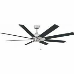 Fanimation Levon - 63 inch - Brushed Nickel with Reversible Brushed Nickel/Black Blades
