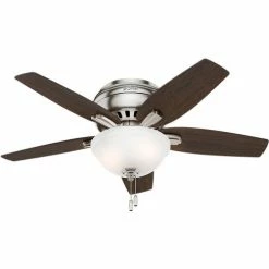 Hunter Fan 42" Newsome Low Profile Ceiling Fan with Light 51082 - Brushed Nickel