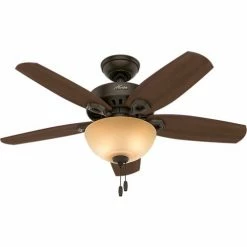 Hunter Fan 42" Builder Small Room Ceiling Fan with Light 52218 - New Bronze