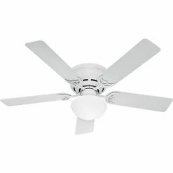 Hunter Fan 52" Low Profile III Plus Ceiling Fan with Light 53075 - White