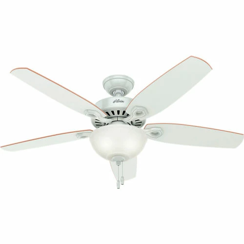 Hunter Fan 52" Builder Deluxe Ceiling Fan with Light 53089 - White
