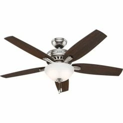 Hunter Fan 52" Newsome Ceiling Fan with Light 53312 - Brushed Nickel