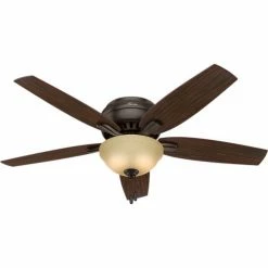 Hunter Fan 52" Newsome Ceiling Fan with Light 53314 - Premier Bronze