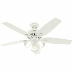 Hunter Fan 52" Newsome Ceiling Fan with Light 53316 - Fresh White